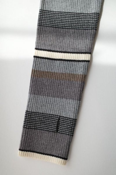 画像8: Mediam       Rib Border Tops・GRAY