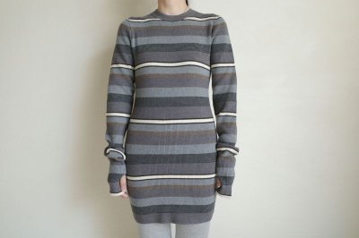 画像11: Mediam       Rib Border Tops・GRAY
