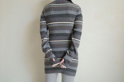 画像13: Mediam       Rib Border Tops・GRAY