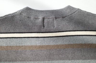 画像9: Mediam       Rib Border Tops・GRAY