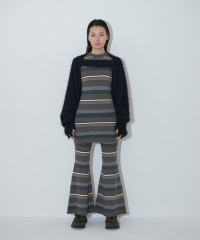 画像3: Mediam       Rib Border Tops・GRAY