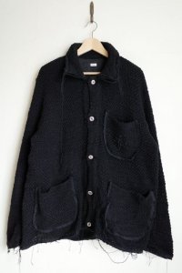 Fujimoto       Broken Knit Jacket・BLACK