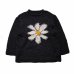 画像1: MacMahon Knitting Mills       Roll Neck Knit-Flower ・BLACK (1)
