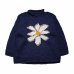 画像1: MacMahon Knitting Mills       Roll Neck Knit-Flower ・NAVY (1)