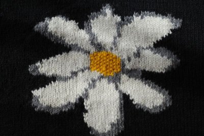 画像2: MacMahon Knitting Mills       Roll Neck Knit-Flower ・BLACK