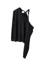 TAKAHIROMIYASHITATheSoloist.       drop shoulder crewneck sweatshirt.・BLACK
