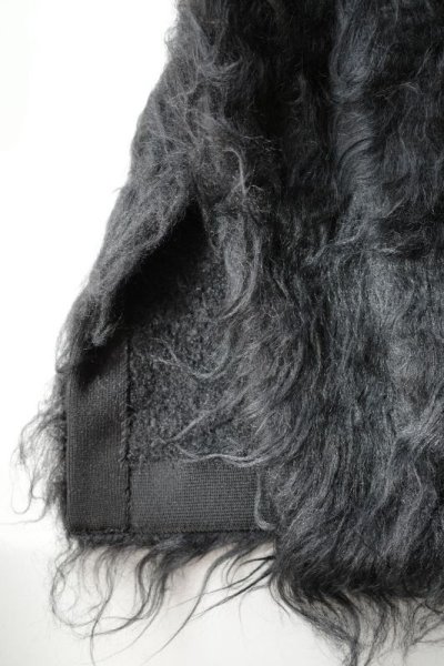 画像6: Mediam       Shaggy One Shoulder Vest・BLACK