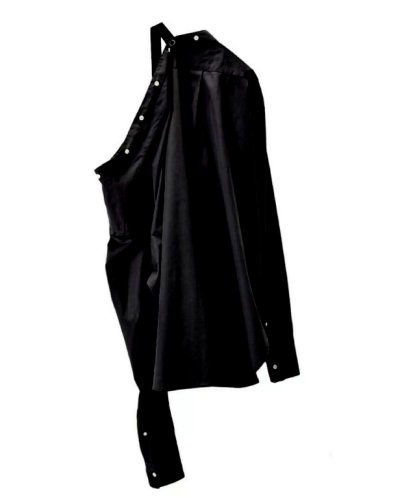 画像5: TAKAHIROMIYASHITATheSoloist.       drop shoulder removeable collar shirt.・BLACK