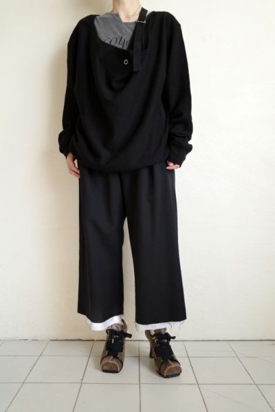 画像16: TAKAHIROMIYASHITATheSoloist.       drop shoulder crewneck sweatshirt.・BLACK