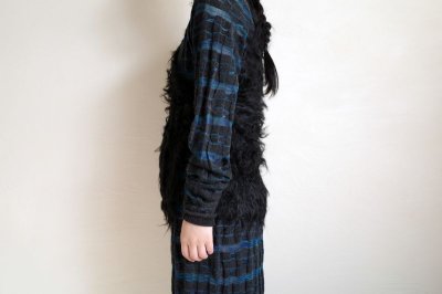 画像10: Mediam       Shaggy One Shoulder Vest・BLACK