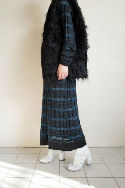 画像16: Mediam       Shaggy One Shoulder Vest・BLACK