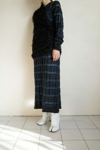 画像13: Mediam       Shaggy One Shoulder Vest・BLACK