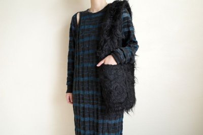 画像17: Mediam       Shaggy One Shoulder Vest・BLACK