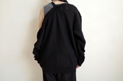 画像11: TAKAHIROMIYASHITATheSoloist.       drop shoulder crewneck sweatshirt.・BLACK