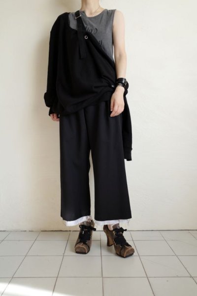 画像18: TAKAHIROMIYASHITATheSoloist.       drop shoulder crewneck sweatshirt.・BLACK