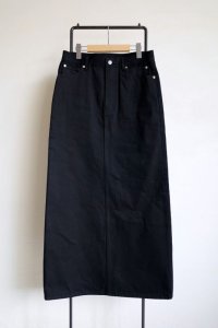 TAKAHIROMIYASHITATheSoloist.       jean look maxi skirt.・black