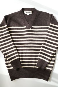 slopeslow       V neck sweater・brown