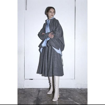 画像3: tactor       back gather big shirt jacket