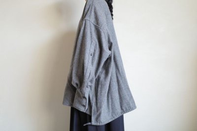画像12: tactor       back gather big shirt jacket