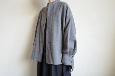 画像15: tactor       back gather big shirt jacket