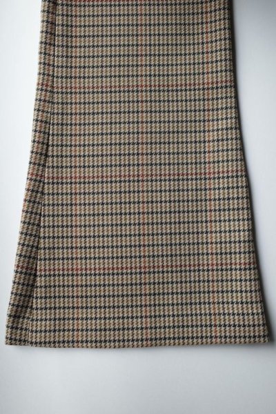 画像5: black means　 ハウンドトゥースフレアトラウザーズ