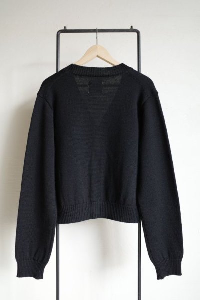 画像2: TAKAHIROMIYASHITATheSoloist.       shetland wool cropped cardigan.・black