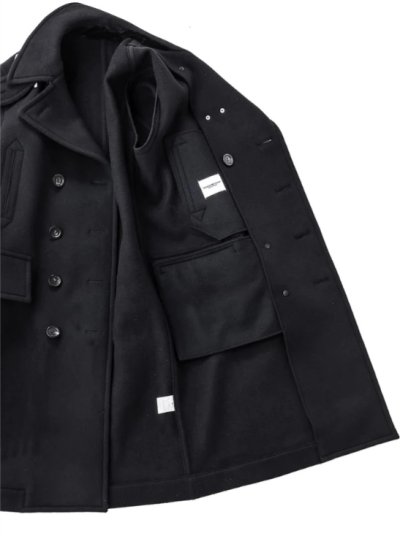 画像4: TAKAHIROMIYASHITATheSoloist.       right - left pencil silhouette double breasted peacoat.