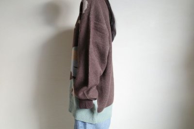 画像8: RELAX FIT       リラックスフィット ”Knit sheep”シープニットセーター・ダークブラウン