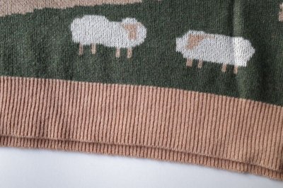 画像3: RELAX FIT       リラックスフィット ”Knit sheep”シープニットセーター・ベージュ