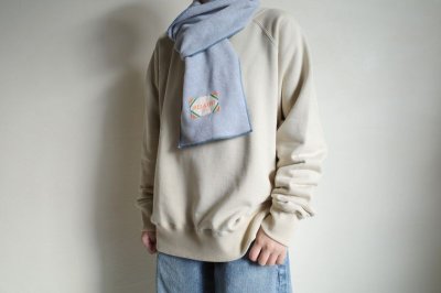 画像7: RELAX FIT       リラックスフィット ”FLEECE MUFFLER MINNEAPOLIS”・ライトグレー×ブルー
