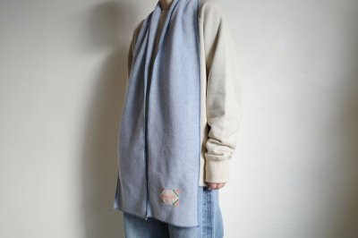 画像5: RELAX FIT       リラックスフィット ”FLEECE MUFFLER MINNEAPOLIS”・ライトグレー×ブルー