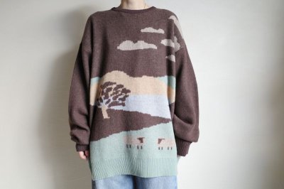 画像7: RELAX FIT       リラックスフィット ”Knit sheep”シープニットセーター・ダークブラウン