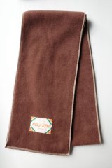 RELAX FIT       リラックスフィット ”FLEECE MUFFLER MINNEAPOLIS”・ブラウン×クリーム