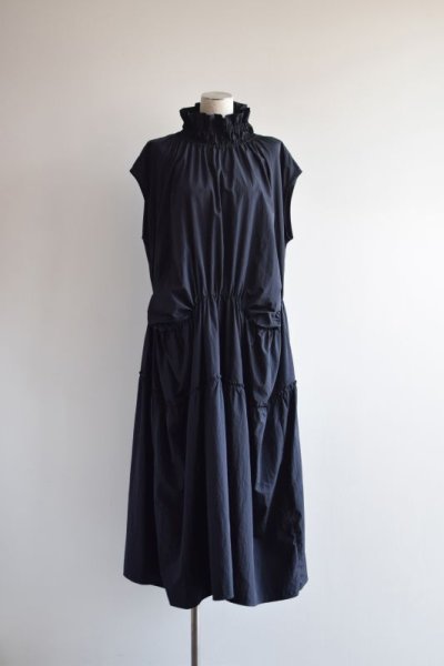 画像1: HOUGA       kiki sleeveless dress・NAVY