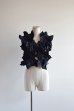 画像1: HOUGA       kiki frill vest・NAVY (1)