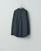 stein      OVERSIZED BACK BUTTONED SHIRT・DARK NAVY