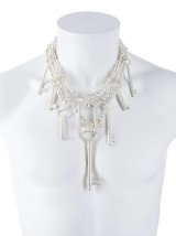 TAKAHIROMIYASHITATheSoloist.       pearl necklace with five keys.(8mm)