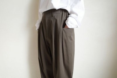 画像13: Dulcamara　　　　　　チノチノ3サイドパンツ・チャコールブラウン
