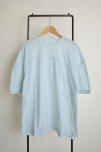 HeRIN.CYE       Sheer half sleeve Tshirt・L.BLUE