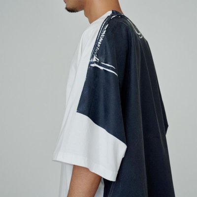 画像8: UNTRACE       SOLID PRINT TEE SHIRT・DARK NAVY