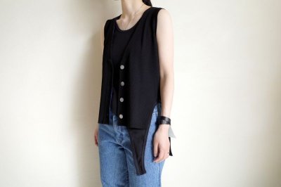 画像14: HeRIN.CYE       30%OFF  Compact knit vest・BLACK