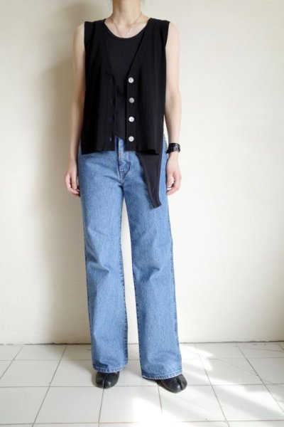 画像13: HeRIN.CYE       30%OFF  Compact knit vest・BLACK