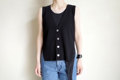 画像6: HeRIN.CYE       30%OFF  Compact knit vest・BLACK