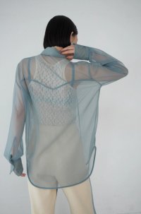 Mediam       Sheer Over Shirt・Sax