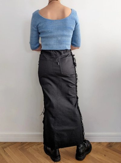 画像2: Mediam       Frayed Skirt・Black