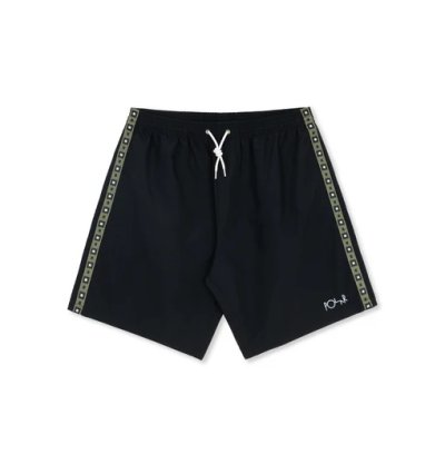 画像1: Polar Skate Co.       Swim Shorts Square Stripe・Black×Jade Green