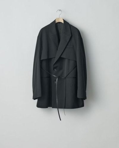 画像2: ssstein         OVERSIZED LAPELED COMBINATION JACKET・BLACK