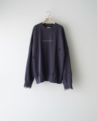 ssstein         OVERSIZED REBUILD SWEAT LS・BLUE GREY