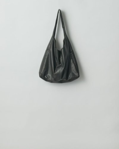 画像1: ssstein         LEATHER SHOULDER BAG・LEATHER/BLACK