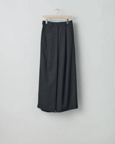 画像1: ssstein         SIDE SLIT WIDE TROUSERS・BLACK